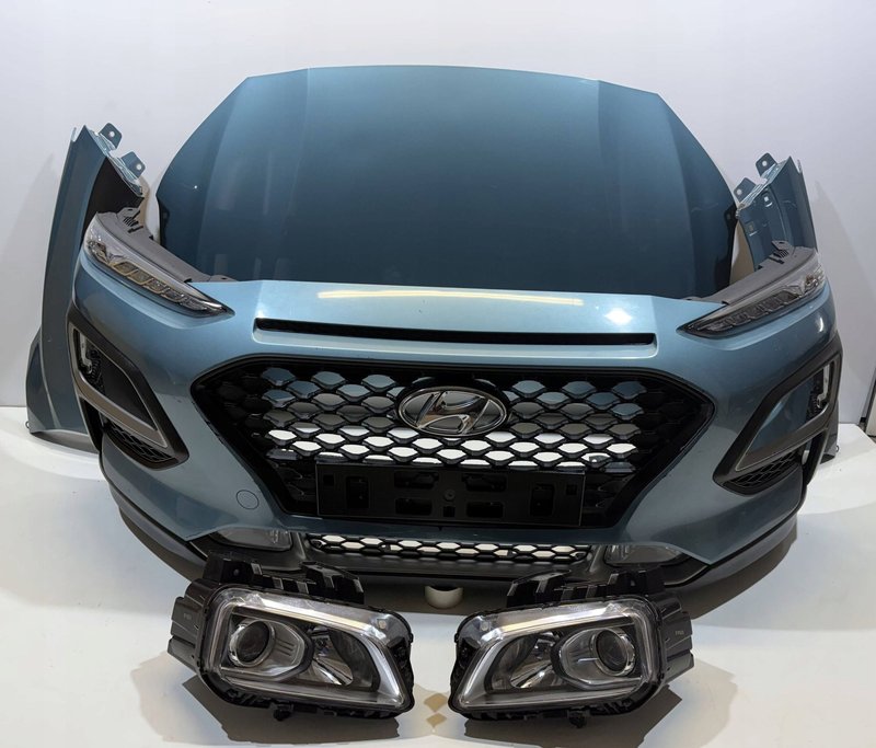 Hyundai Kona I PRZÓD KOMPLETNY ZDERZAK MASKA PAS PRZEDNI LAMPY BŁOTNIKI